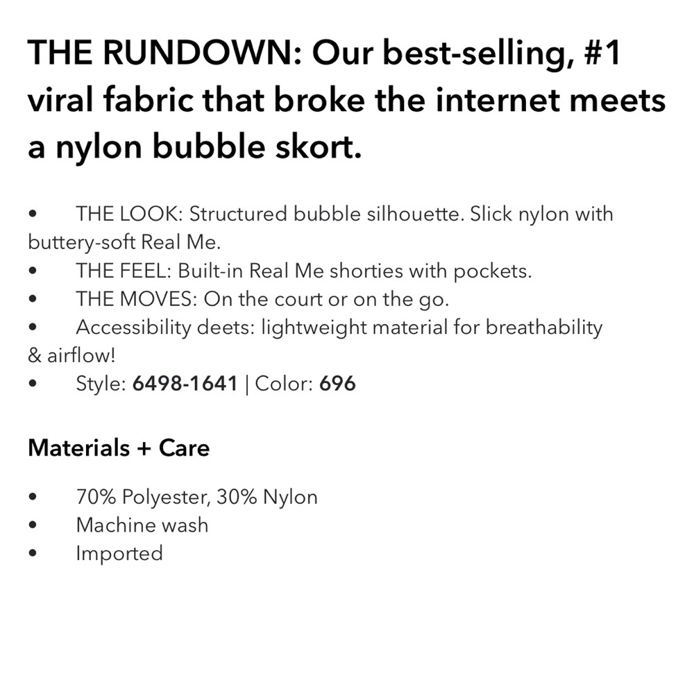OFFLINE by Aerie Bubble Skort - Picture 7 of 7